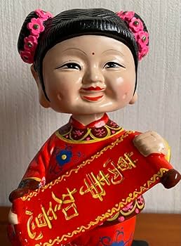 人物像　人形　中国磁器　海上がり　子供人形　清朝期陶磁器人形　童子人形 　わらべ Amazon | 首振り人形 中国 陶器人形 萬事如意 | 人形・ドール